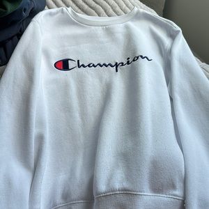 Champion Child white hoodie